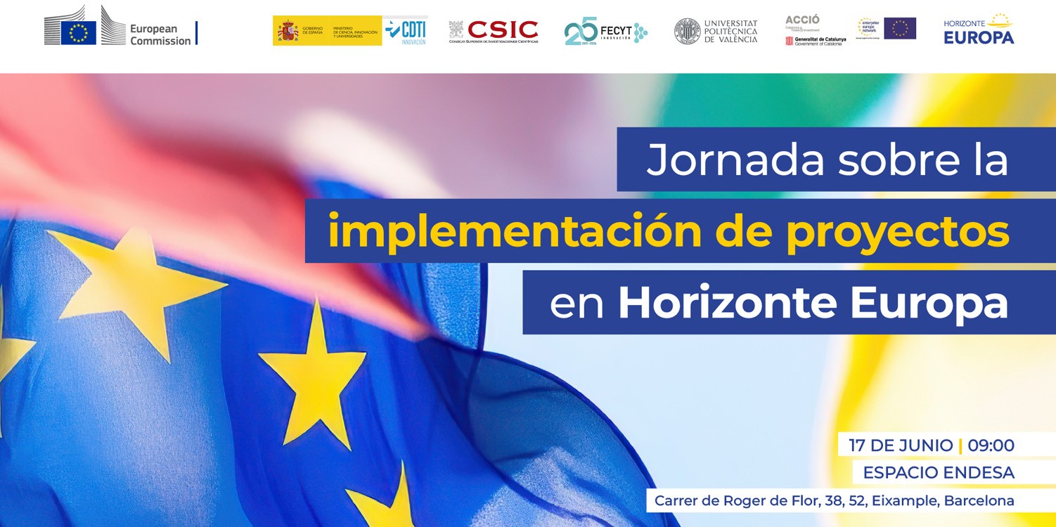 Abierta la inscripci�n para la jornada sobre la implementaci�n de proyectos en Horizonte Europa